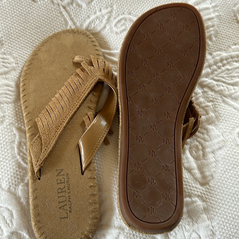 Lauren moccasin flip flops
